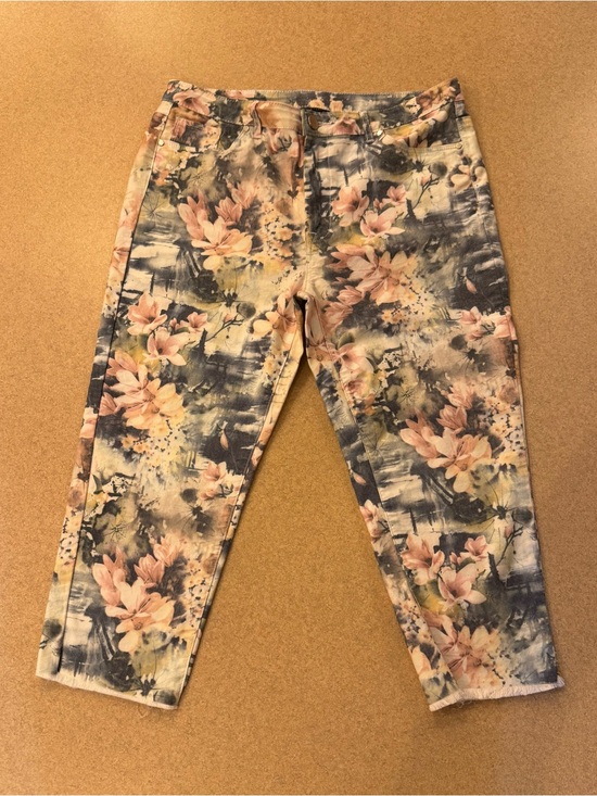Coco + Carmen Pants - Coco + Carmen Blue Floral Trim Pants